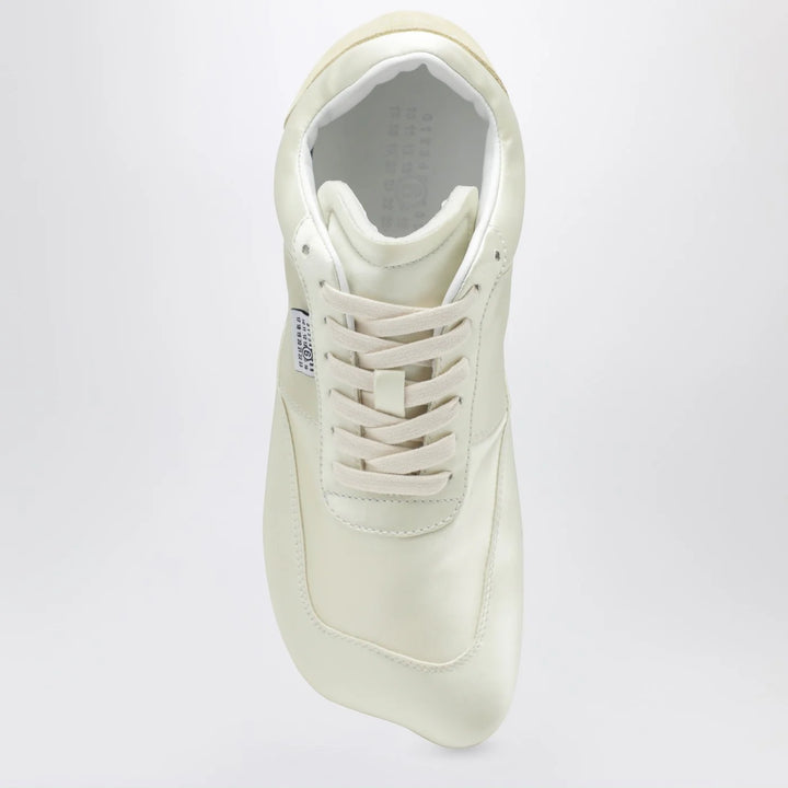 MM6 Maison Margiela - Factory Sneakers in white satin