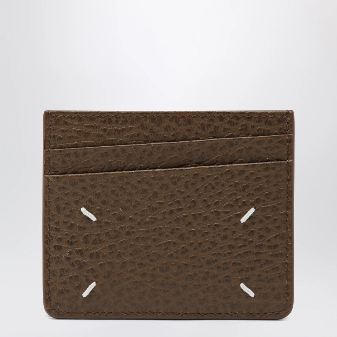 Maison Margiela - Brown Four Stitches calfskin card holder