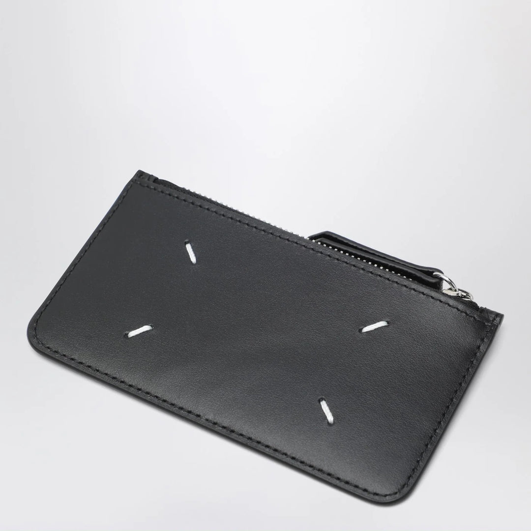 Maison Margiela - Black Four Stitches zippered card holder