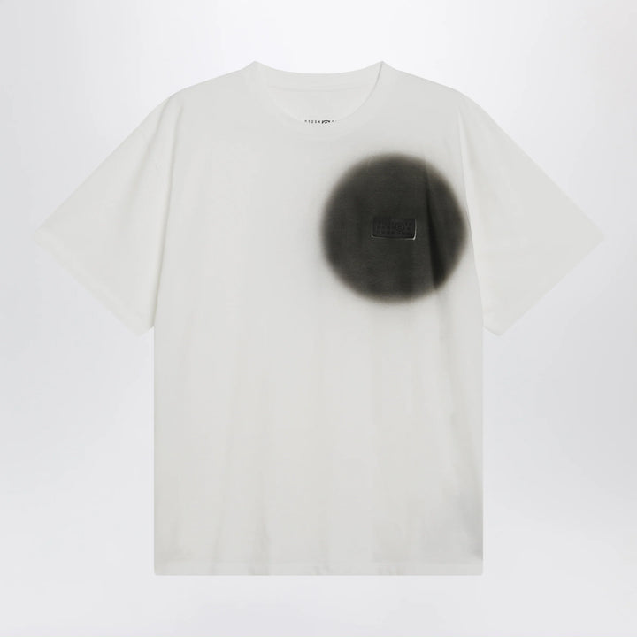MM6 Maison Margiela - White T-Shirt With Spray Print