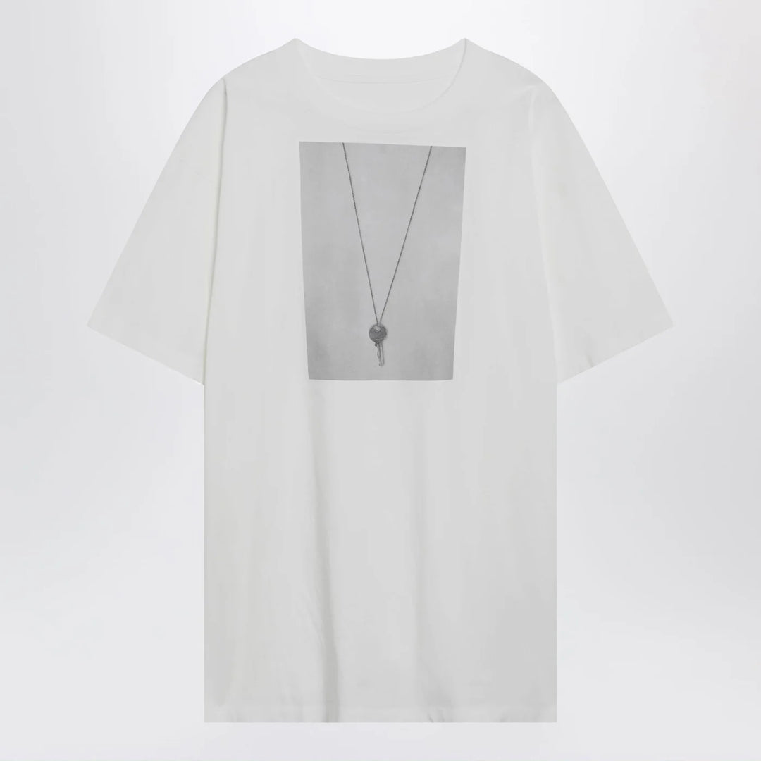 MM6 Maison Margiela - White T-shirt with key print
