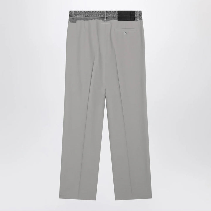 MM6 Maison Margiela - Grey wool-blend trousers