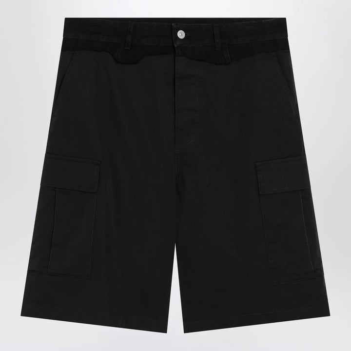 MM6 Maison Margiela - Black wool-blend cargo bermuda shorts