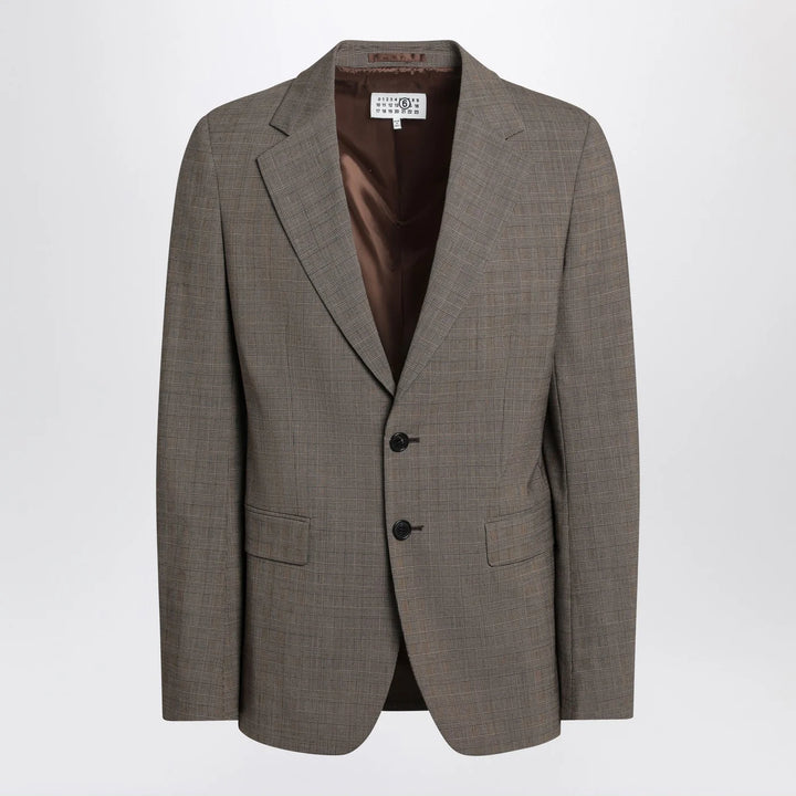 MM6 Maison Margiela - Single-breasted jacket brown in wool blend