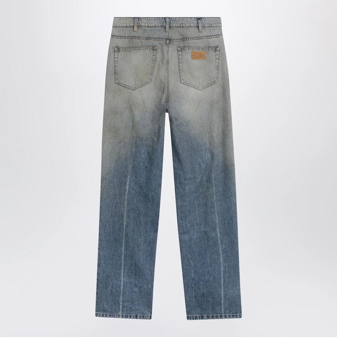 MM6 Maison Margiela - Mid-blue washed-effect denim jeans