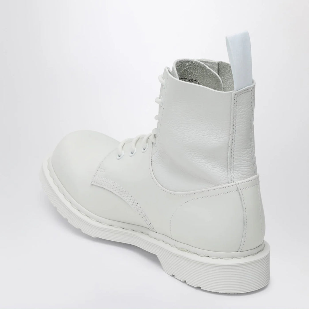 MM6 Maison Margiela - White lace-up boot MM6 X Dr. Martens