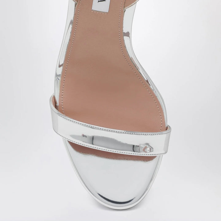Aquazzura - So Nude 85 Silver Sandals