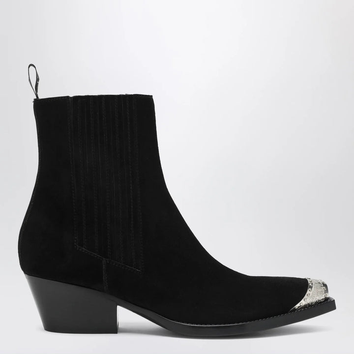Sartore - Black suede Wax ankle boot