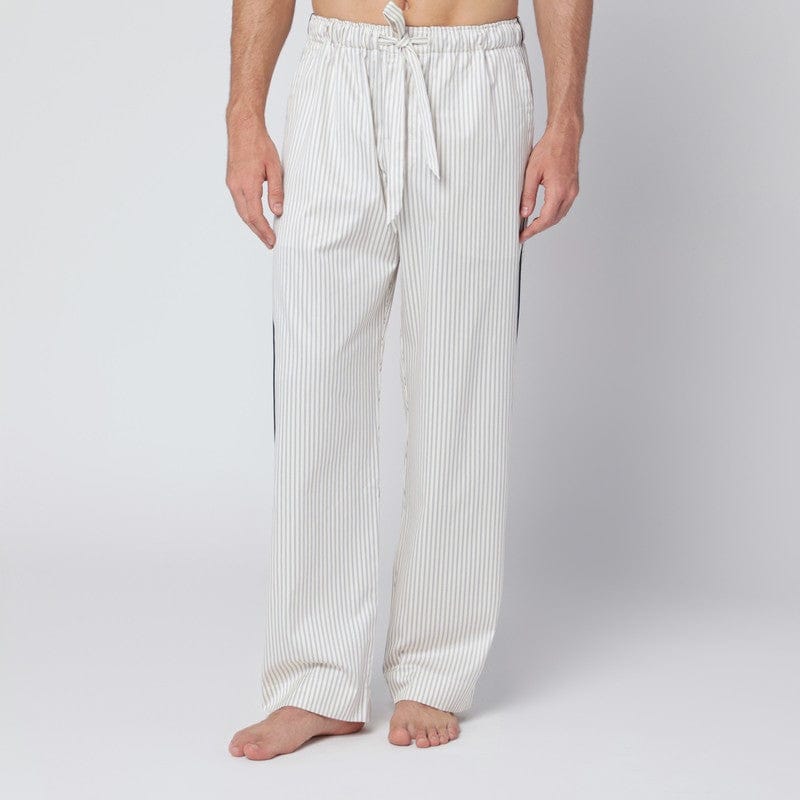 Underwear Tekla - Brown and white striped pyjama trousers - L Brand