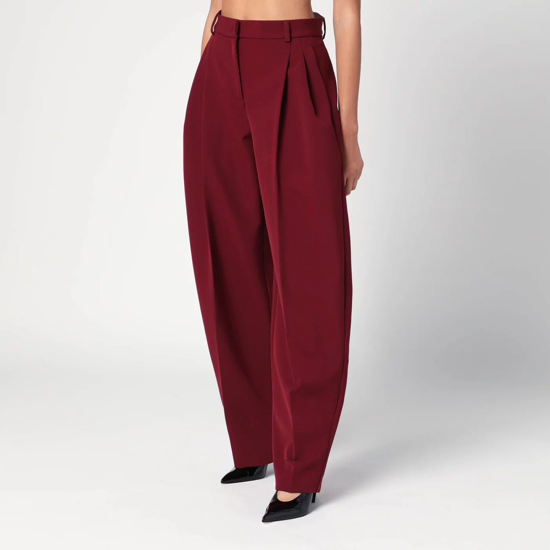 THE ANDAMANE - Bordeaux pleated pants