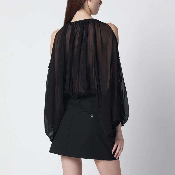 THE ANDAMANE - Black off-shoulder blouse