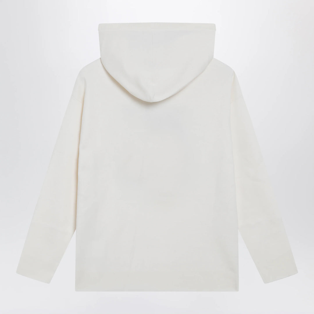 Max Mara - Taddeo hooded virgin wool sweater in white