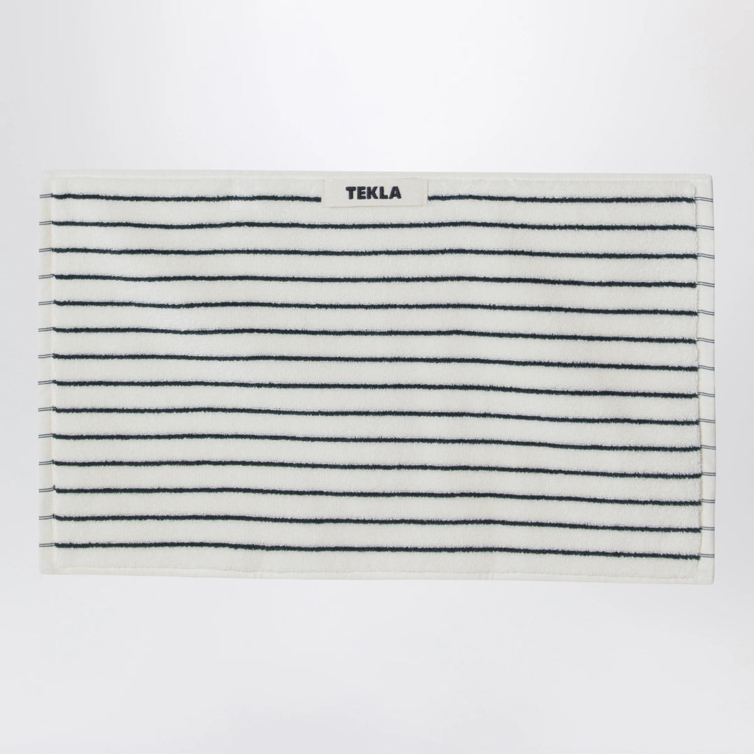 Tekla - White striped guest towel 30x50