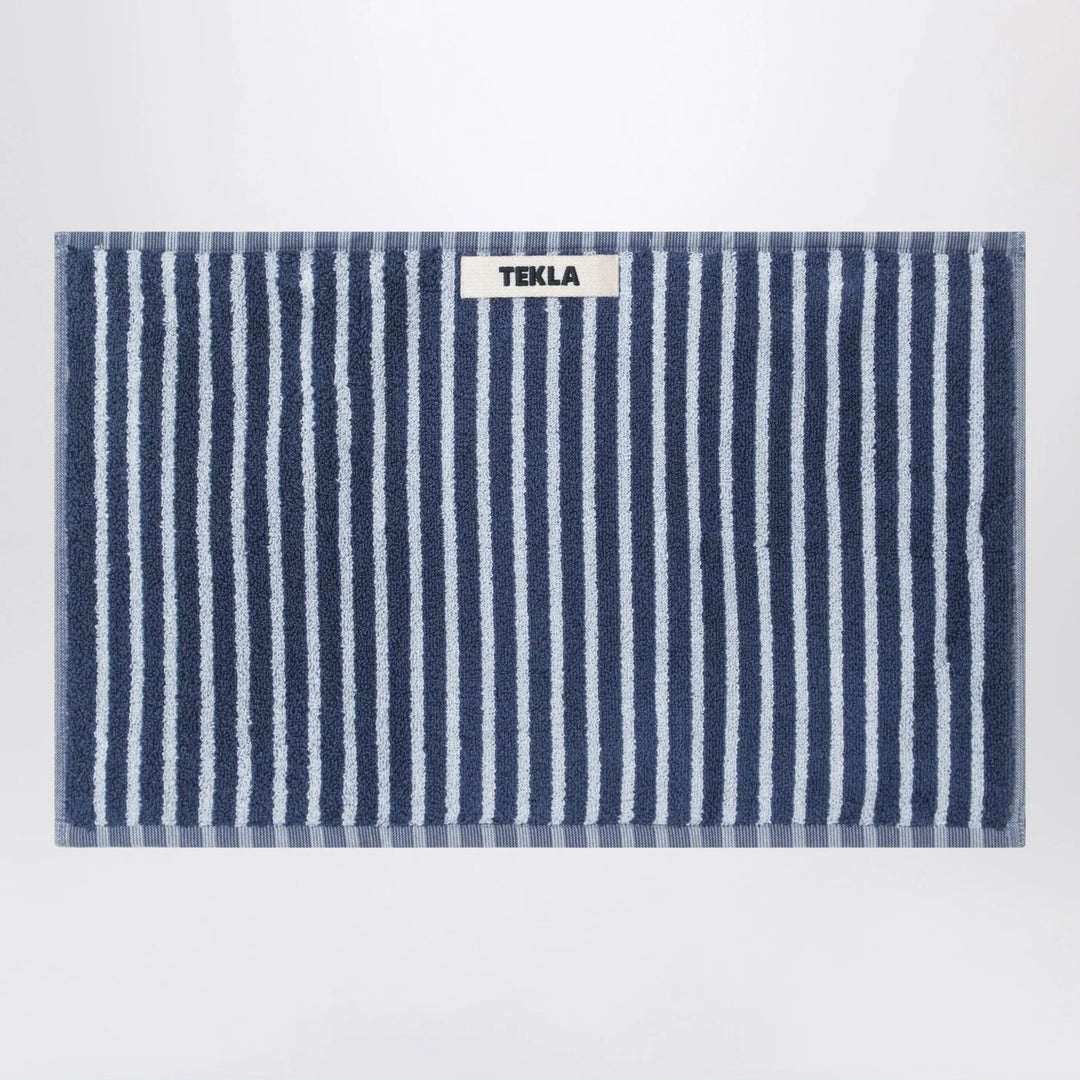 Tekla - Striped blue guest towel 30x50 cm