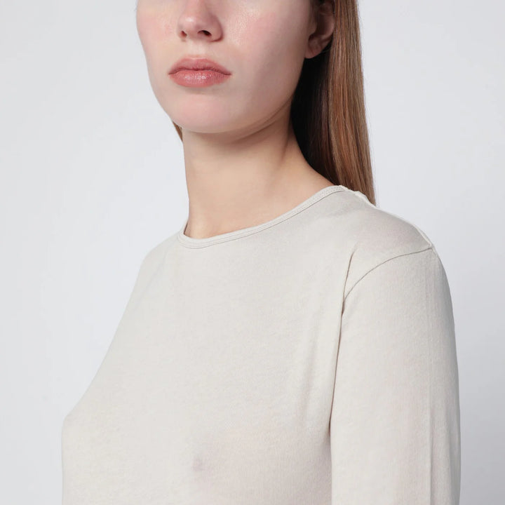 Entire Studios - White crewneck cotton-blend top