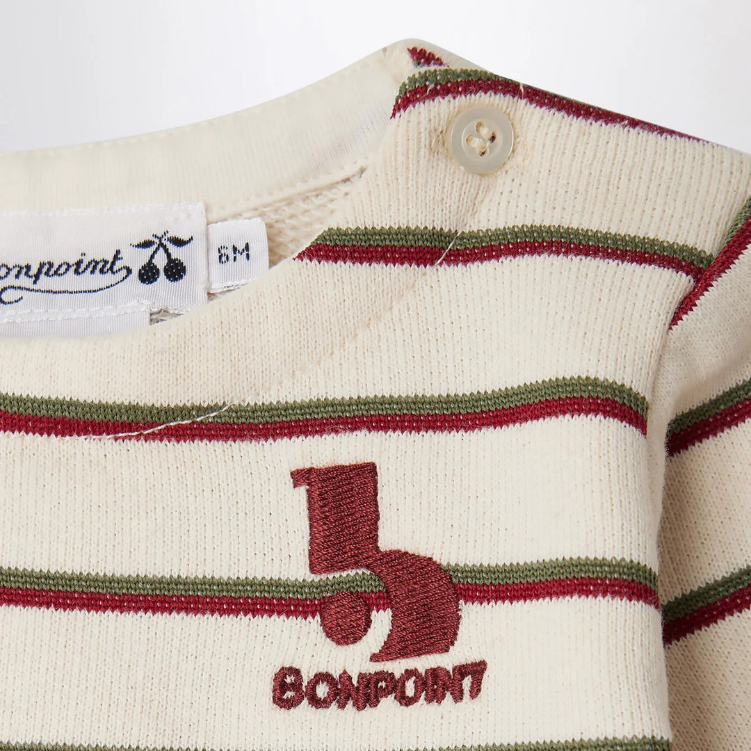 Bonpoint - Tourbillon striped cotton T-shirt