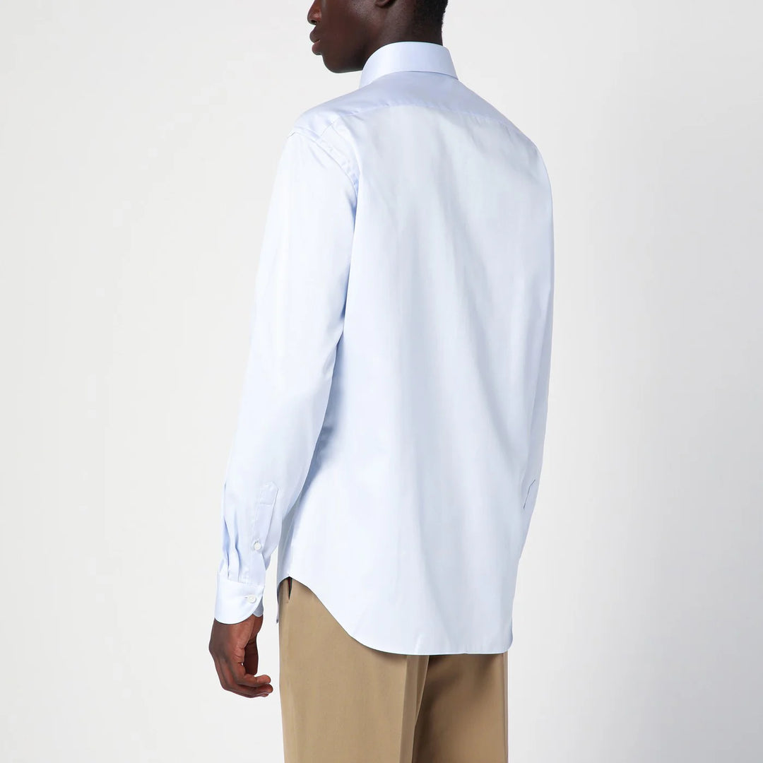 XACUS - Light blue cotton Travel shirt