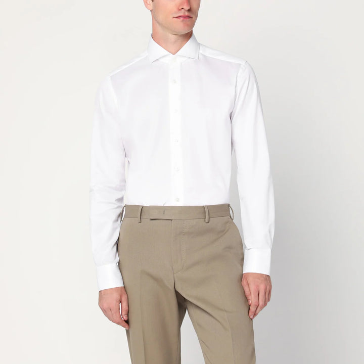 XACUS - White Travel cotton shirt