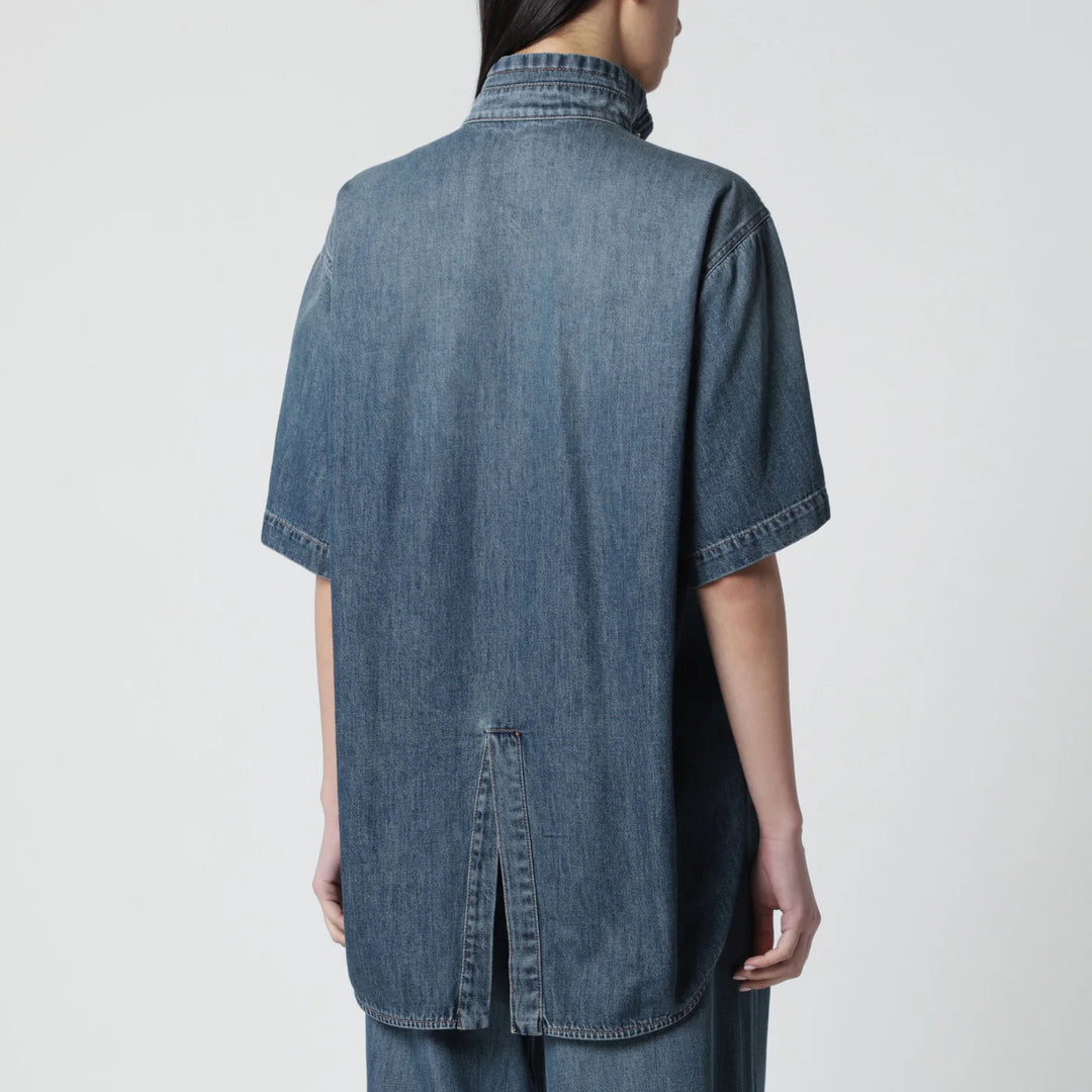 DARKPARK - Oversized short-sleeve denim shirt
