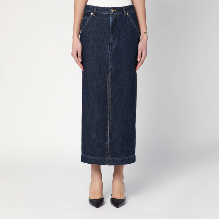 DARKPARK - Dark blue Erika denim skirt