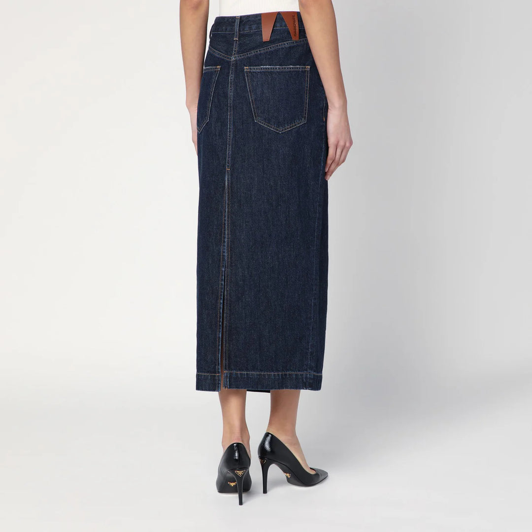 DARKPARK - Dark blue Erika denim skirt