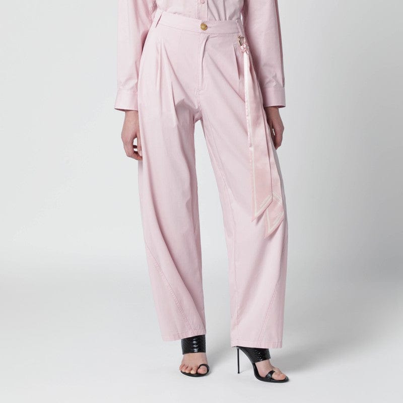 Pants DARKPARK - Pink cotton trousers - 42 IT Brand