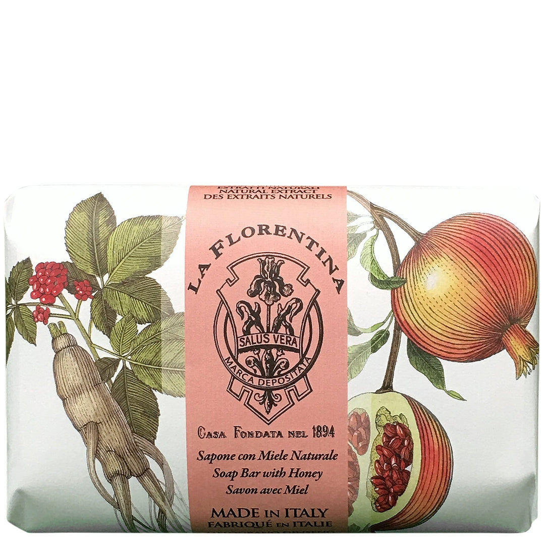 La Florentina 200g Bar Soap Pomegranate & Ginseng Bar Soap 200g Brand