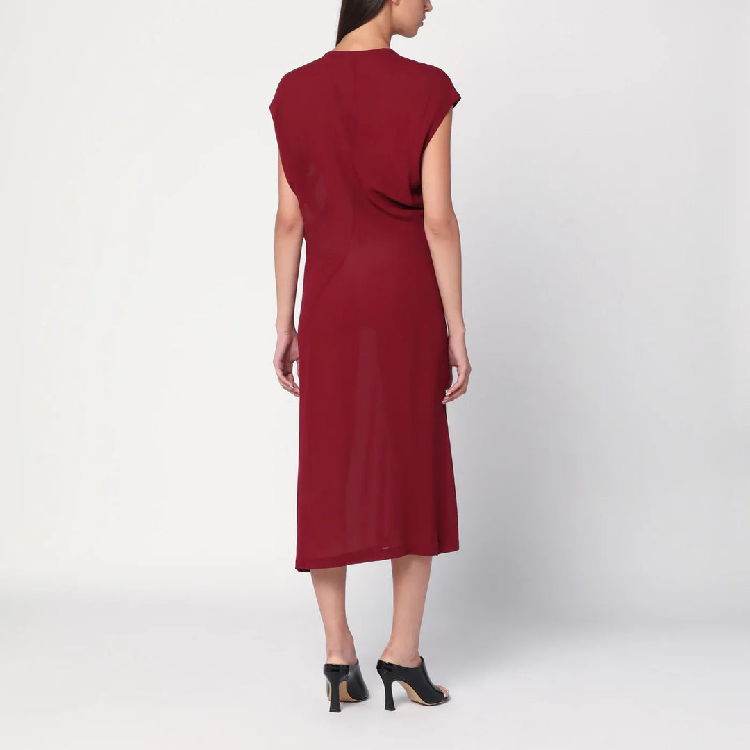 6397 - S-Curve dress in bordeaux chiffon Brand Apparel &amp; Accessories