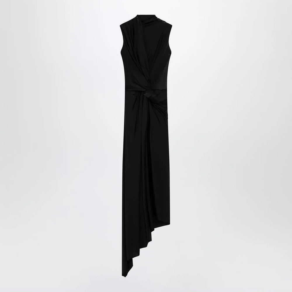 Balenciaga - Black draped midi dress Brand Apparel & Accessories 36  FR
