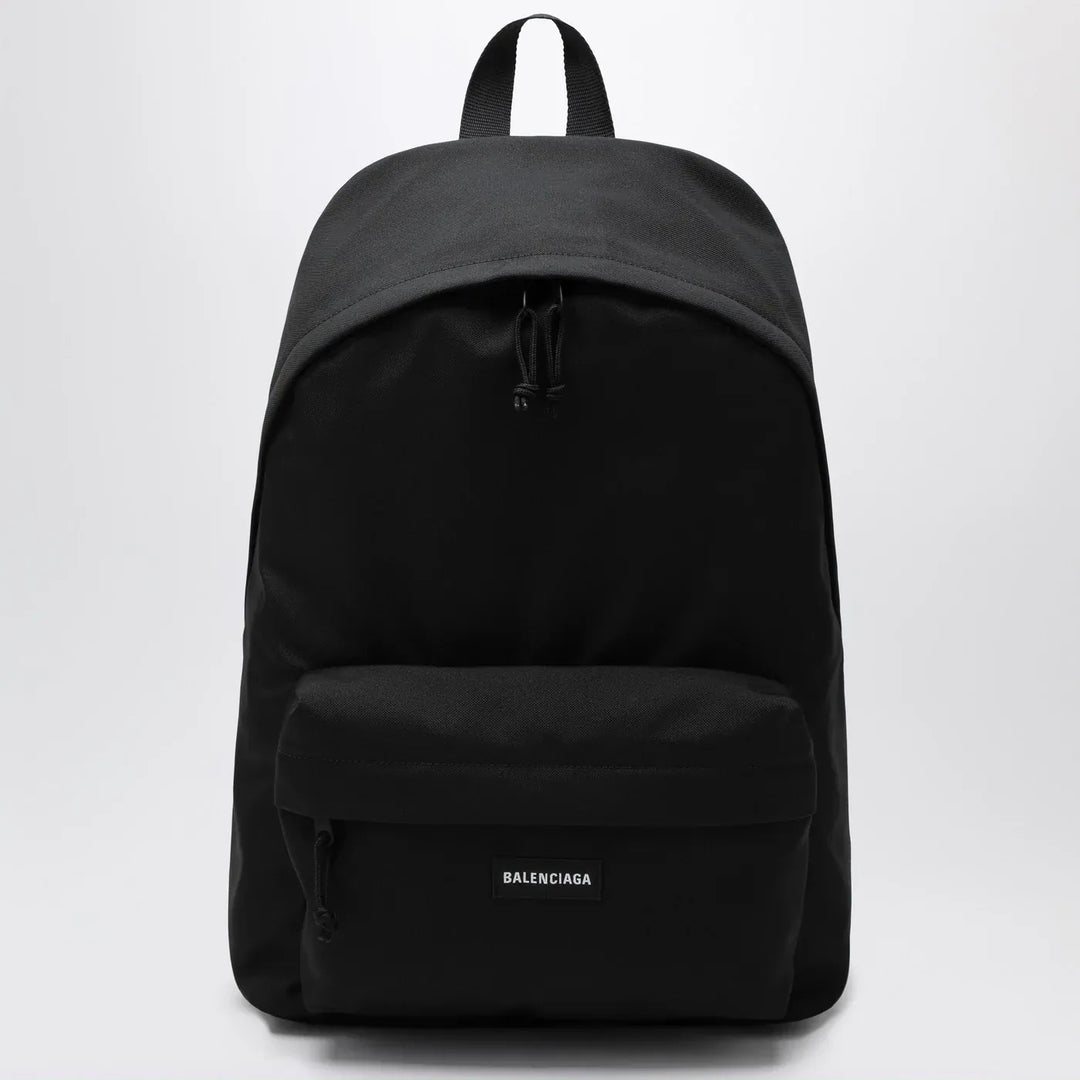 Balenciaga - Black Explorer backpack with logo patch Brand Apparel &amp; Accessories TU