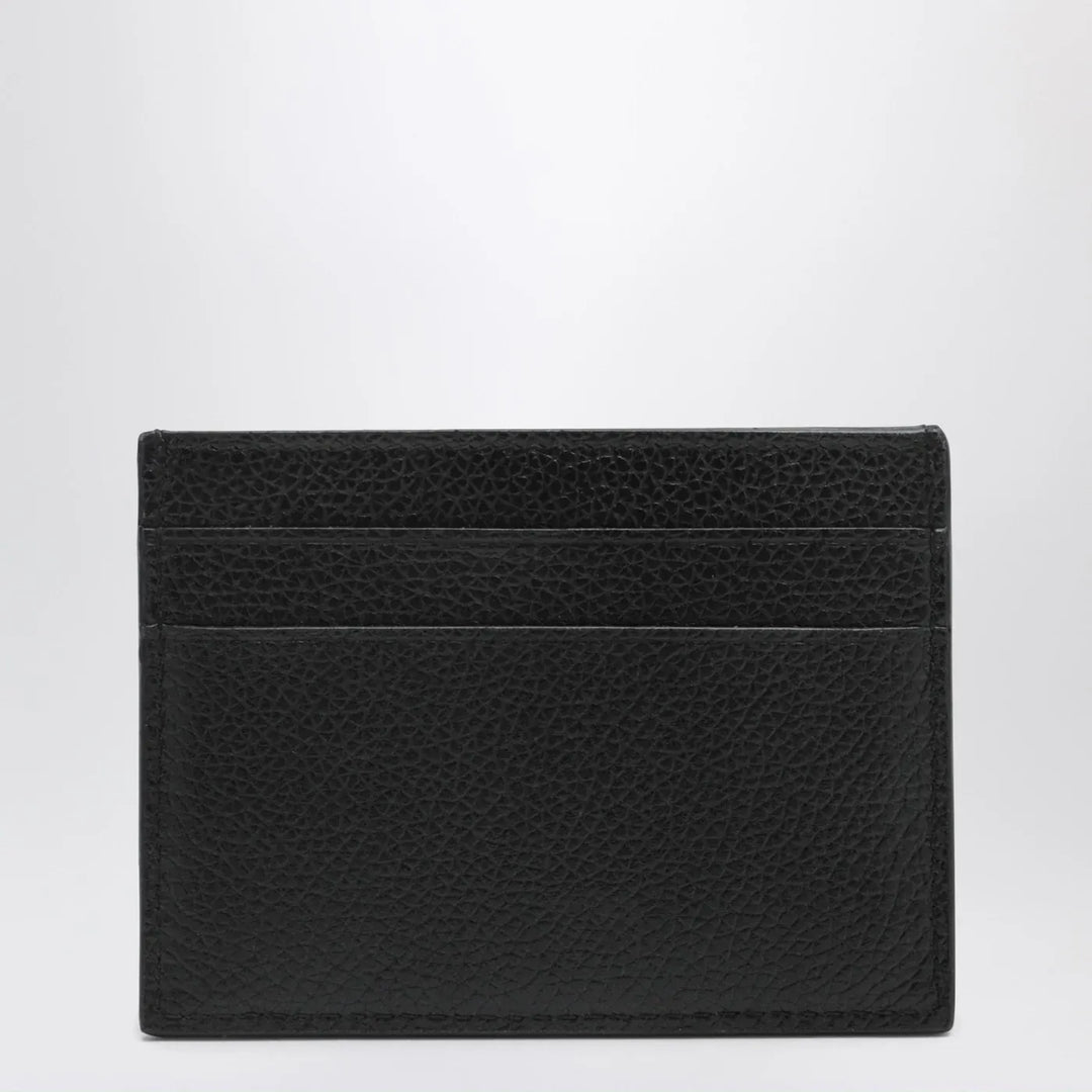 Balenciaga - Cash black card holder in grained leather Brand Apparel &amp; Accessories TU