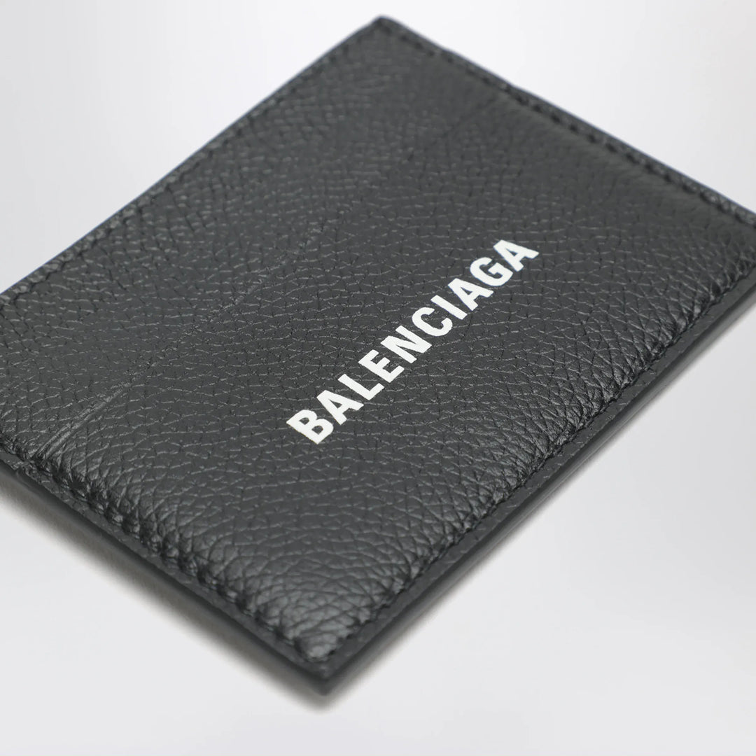Balenciaga - Cash black card holder in grained leather Brand Apparel &amp; Accessories U