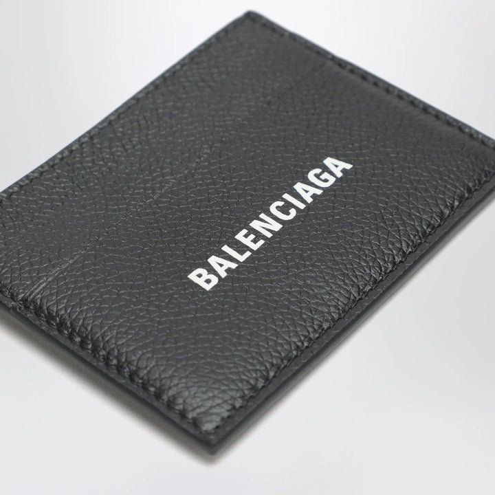 Balenciaga - Cash black card holder in grained leather Brand Apparel &amp; Accessories U