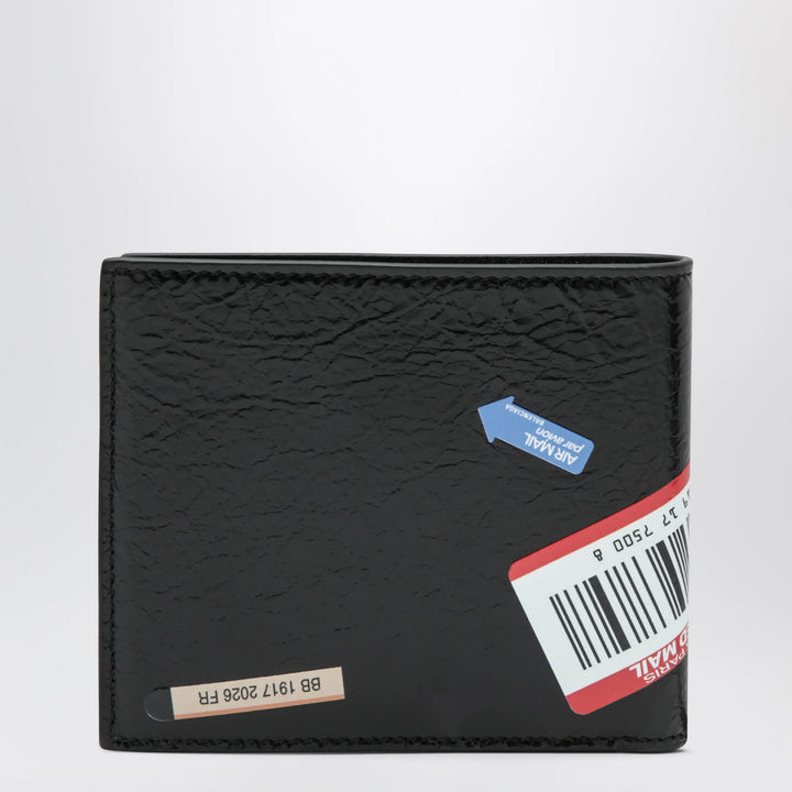 Balenciaga - Cash folded square lambskin wallet in black Brand Apparel &amp; Accessories U