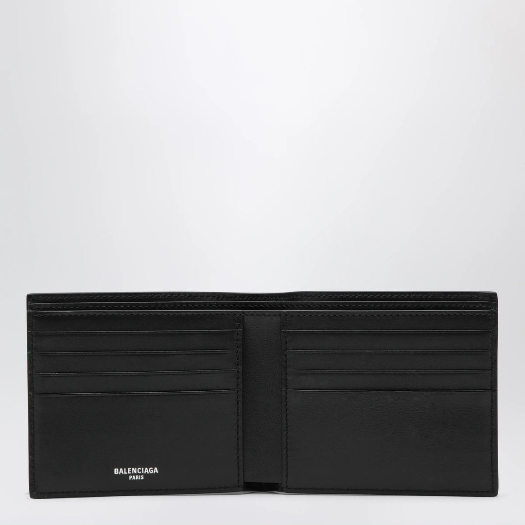 Balenciaga - Cash folded square lambskin wallet in black Brand Apparel &amp; Accessories U