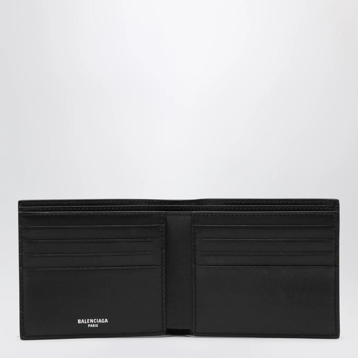 Balenciaga - Cash folded square lambskin wallet in black Brand Apparel &amp; Accessories U