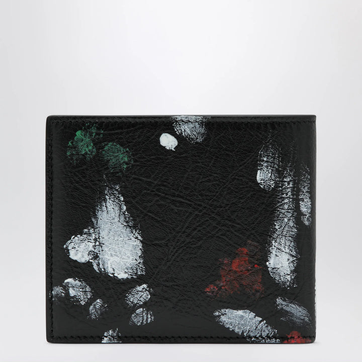 Balenciaga - Cash leather wallet with painter’s print Brand Apparel &amp; Accessories TU