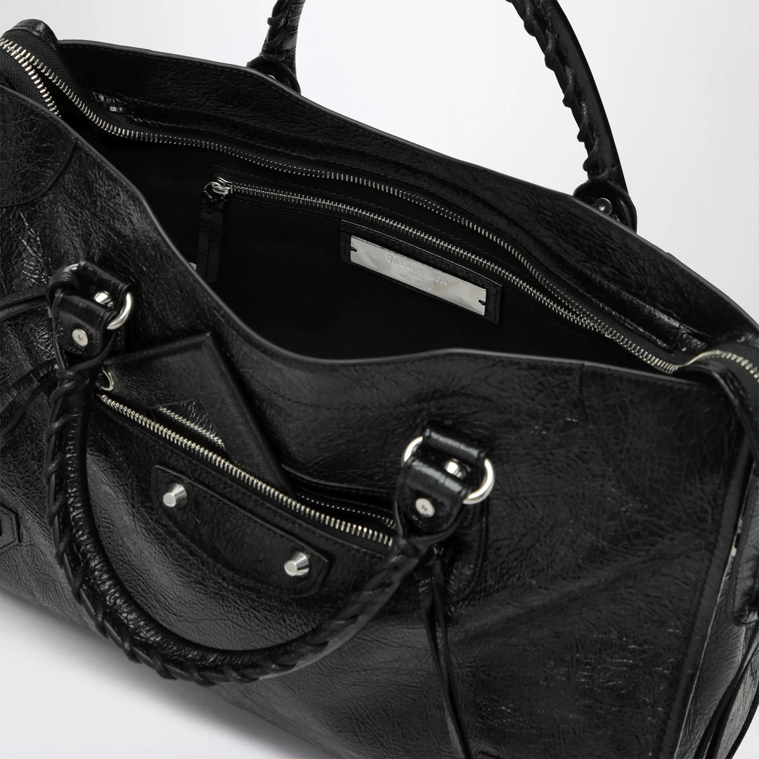 Balenciaga - Le City Medium bag in Arena lambskin leather black Brand Apparel &amp; Accessories U