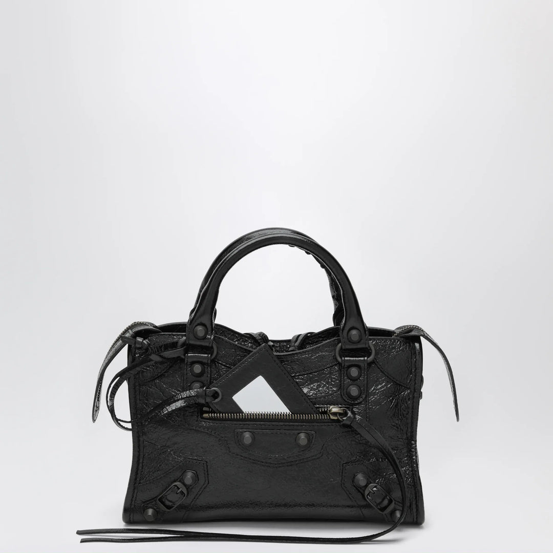 Balenciaga - Le City Mini handbag in Arena lambskin black Brand Apparel & Accessories TU