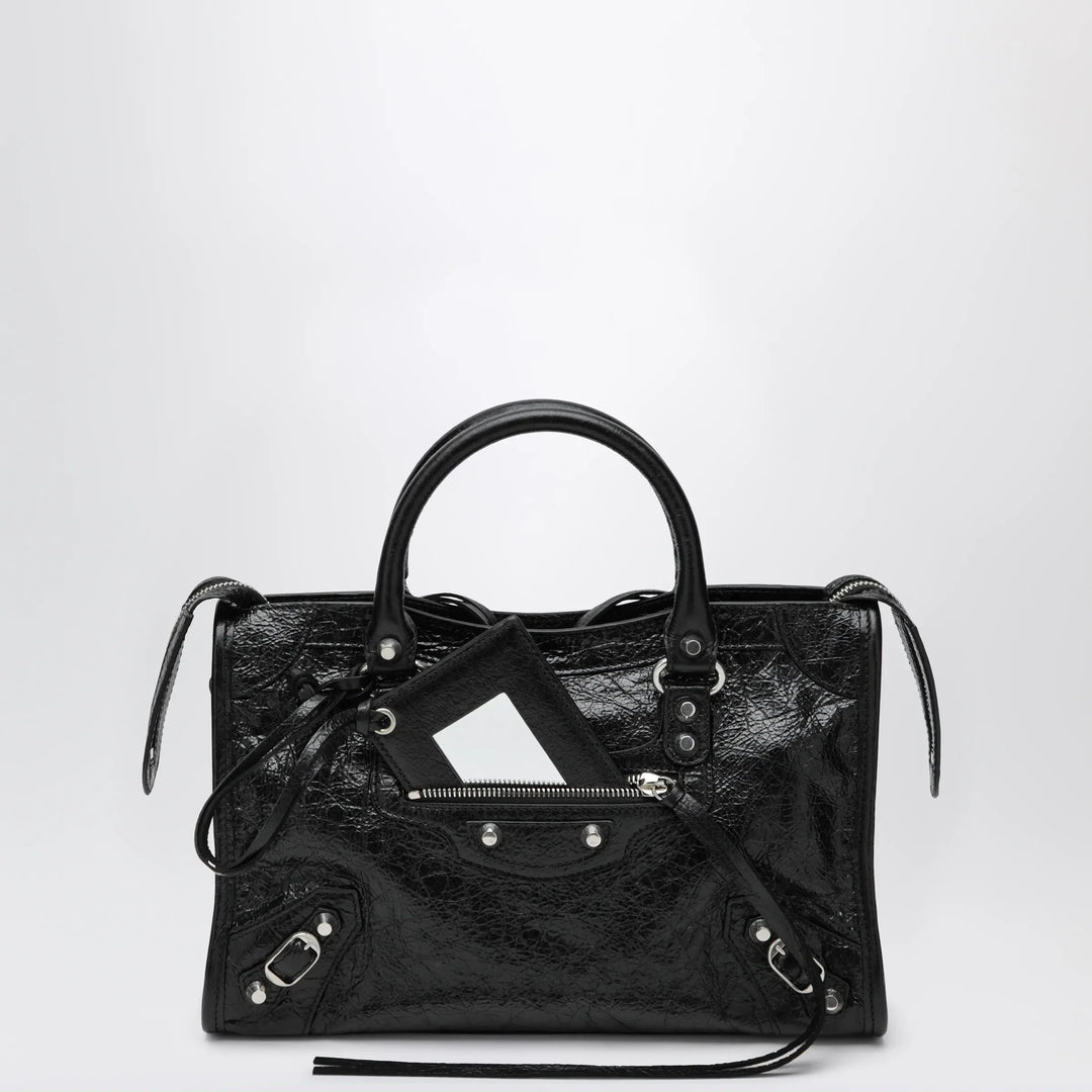 Balenciaga - Le City small lambskin leather bag in black Brand Apparel &amp; Accessories U