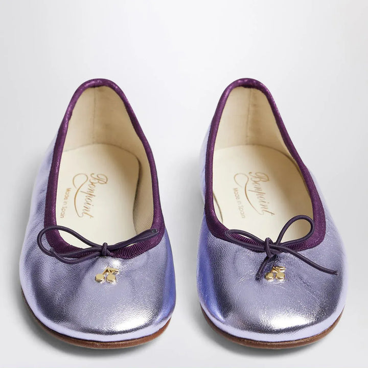 Bonpoint - Lisa iridescent lilac leather ballet flats Brand Apparel &amp; Accessories 25