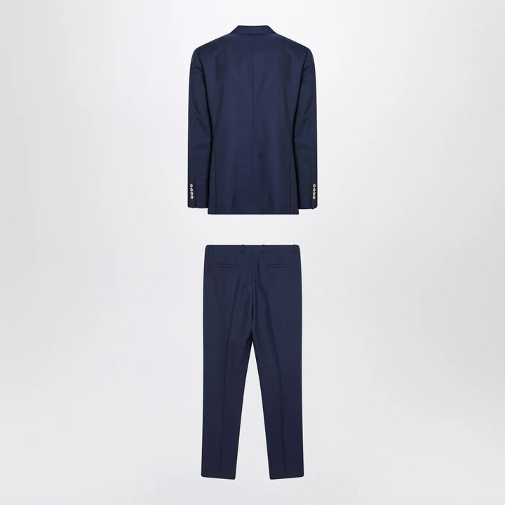Brunello Cucinelli - Blue single-breasted wool suit Brand Apparel &amp; Accessories