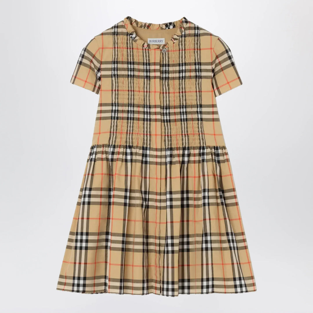 Burberry - Check Cotton Dress Brand Apparel &amp; Accessories 4Y