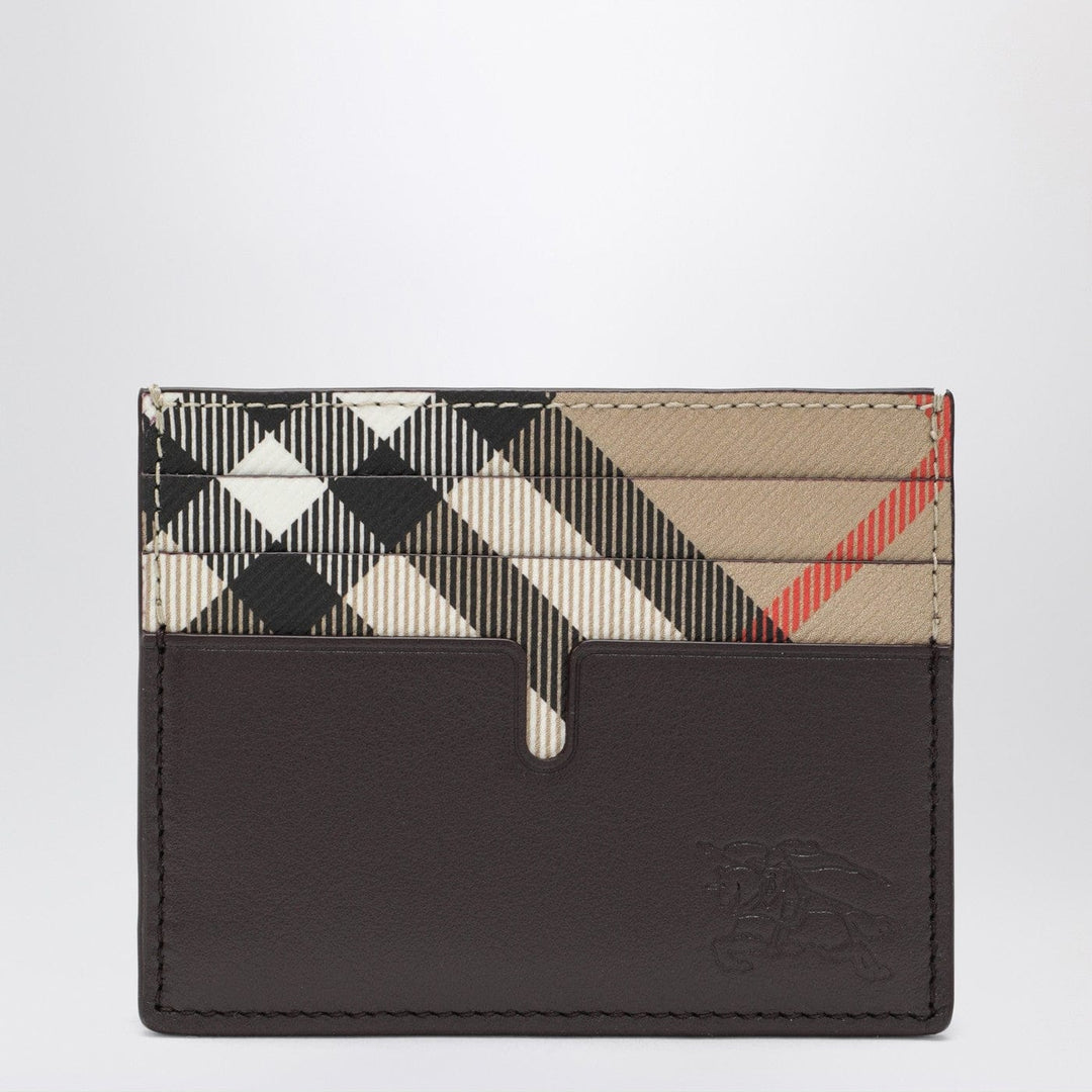 Apparel &amp; Accessories TU Burberry - Pop card holder in beige with Check pattern Brand