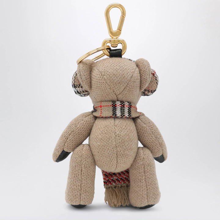 Burberry - Thomas teddy bear charm in wool and cashmere, sand Brand Apparel &amp; Accessories U