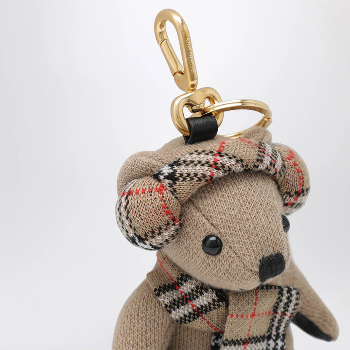 Burberry - Thomas teddy bear charm in wool and cashmere, sand Brand Apparel &amp; Accessories U