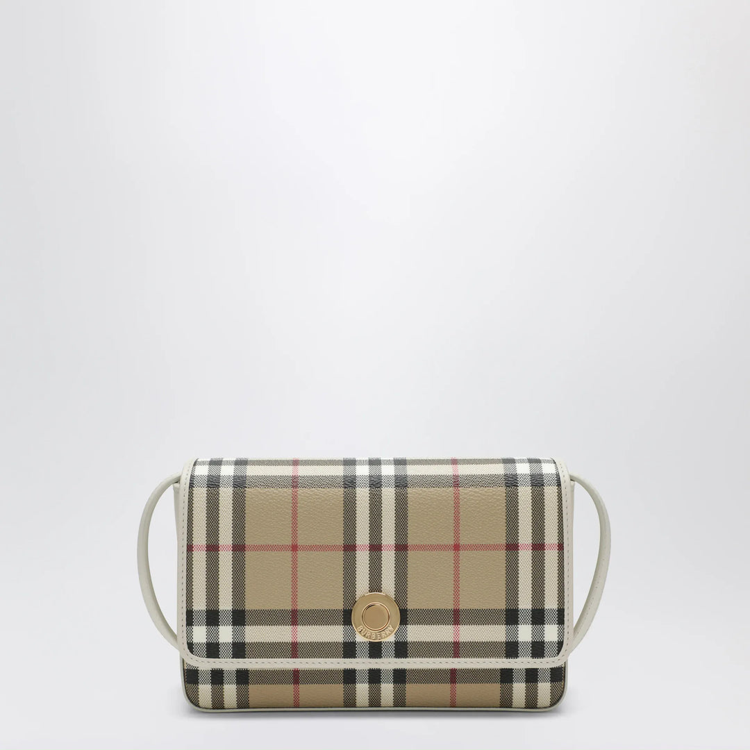 Burberry - White Hampshire bag with Check pattern Brand Apparel &amp; Accessories TU
