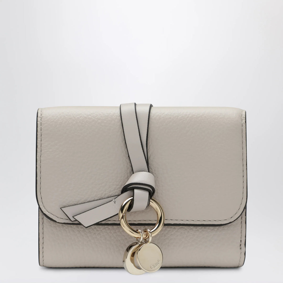 Chloé - Alphabet small trifold wallet in light grey Brand Apparel & Accessories TU