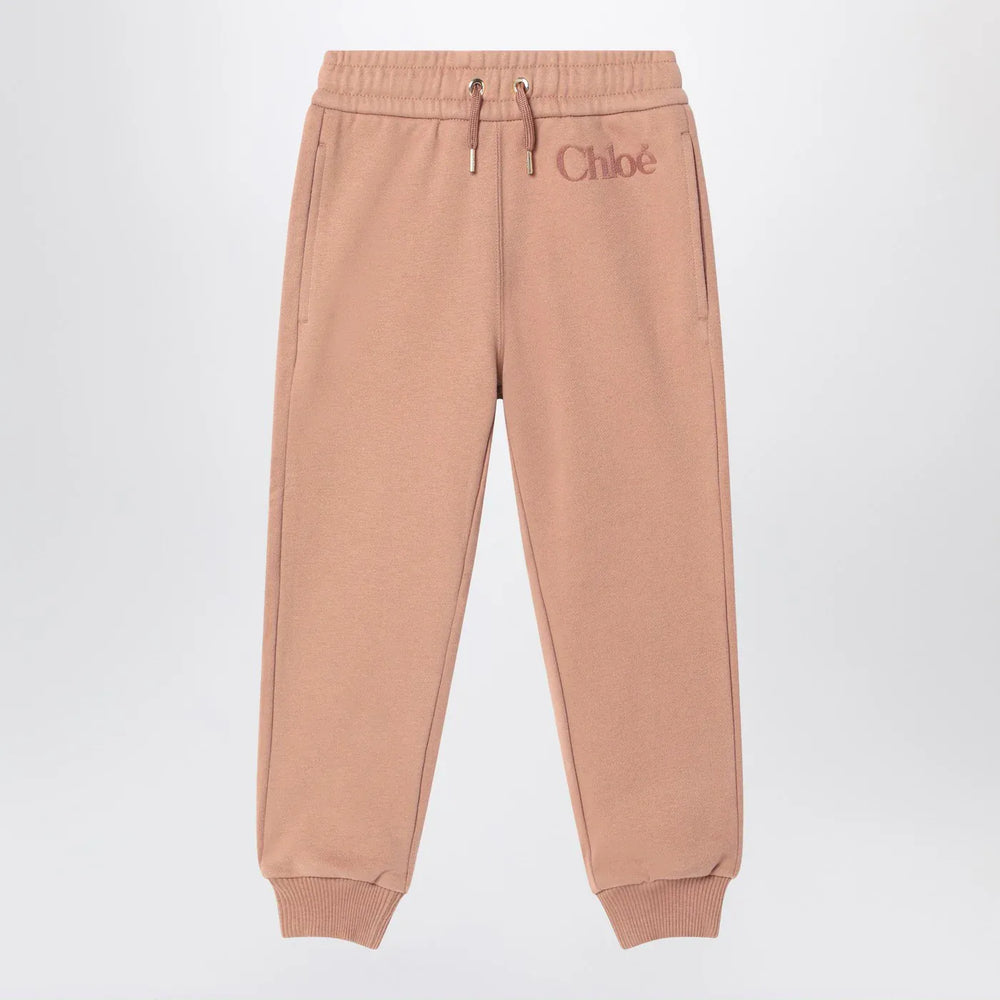 Chloé - Antique pink joggers with logo Brand Apparel & Accessories 4