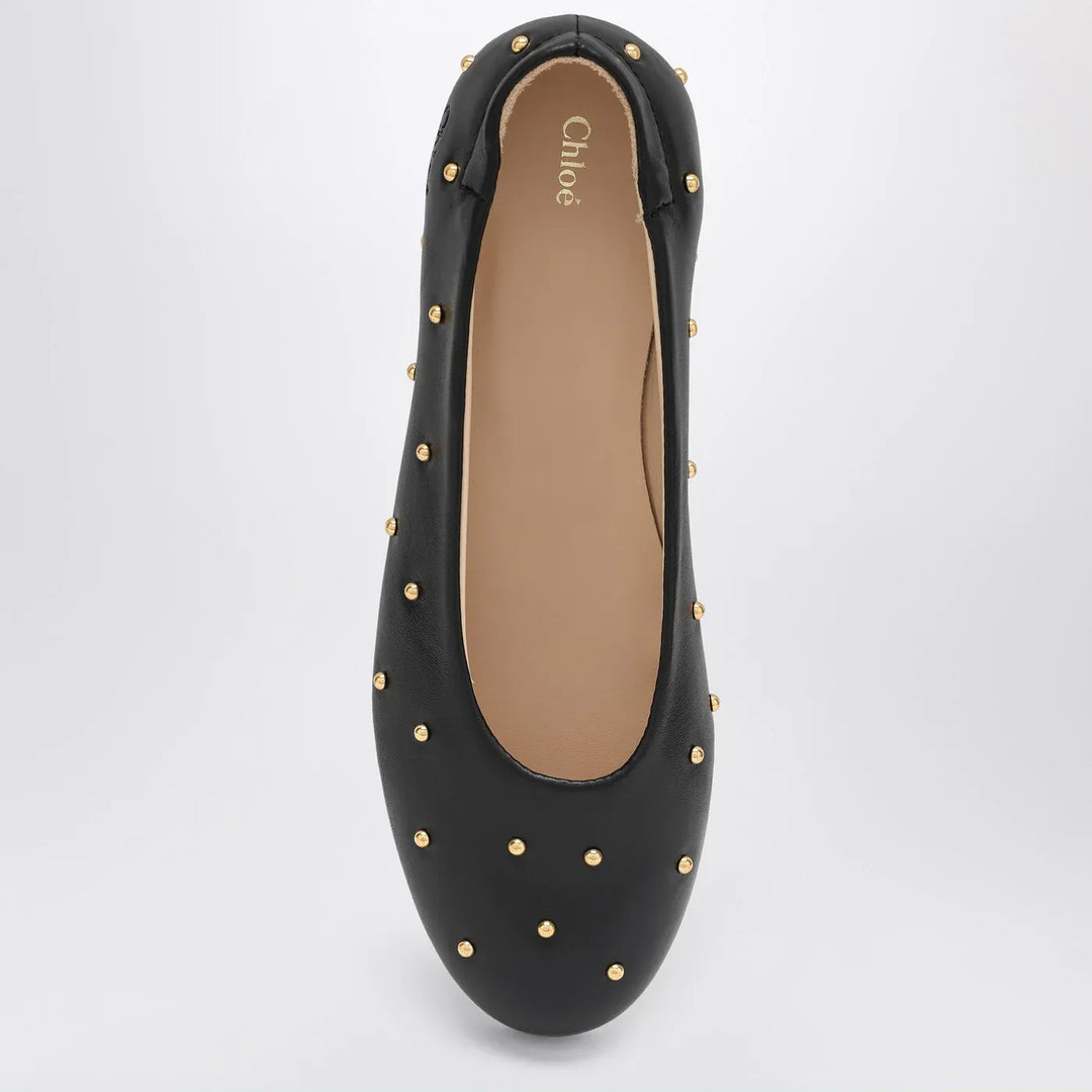 Chloé - Black ballet flats with small studs Brand Apparel &amp; Accessories 34